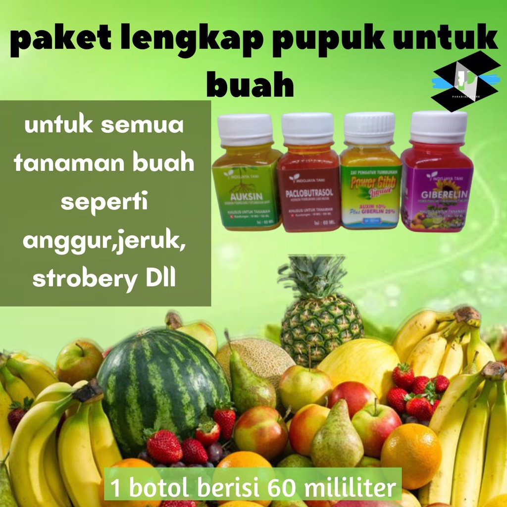 Paket ZPT Lengkap Paklobutrasol Powergibb Auksin Giberlin hormon giberelin perangsang buah zpt tanam