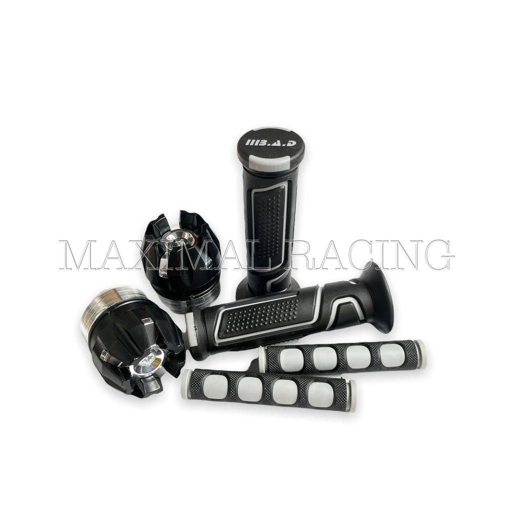 Paket variasi motor 3in1 Handgrip BAD Robot Jalu As Naga Karet Handle bisa untuk semua jenis motor