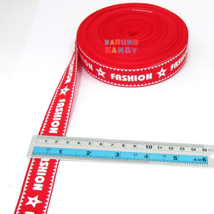 Webbing Fashion 25mm Merah