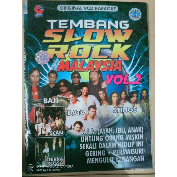 VCD original tembang slowrock Malaysia vol.2