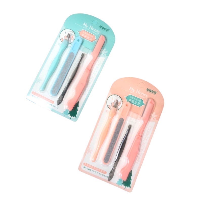 PISAU ALIS + MEDIPEDI 4 IN 1 Eyebrow Razor - MIKHAMART