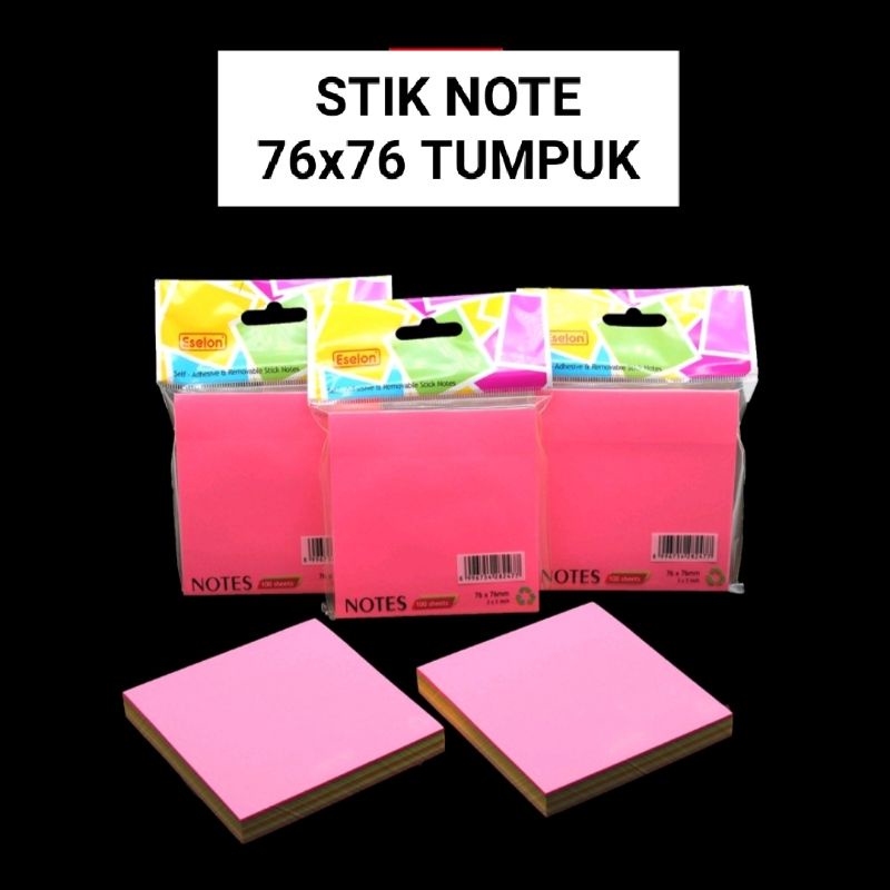 Post it Memo Stiky Note 76x76mm Tumpuk-76x76 tumpuk