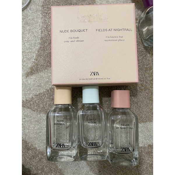 Zara Nude Series Nude Bouquet Lightly Bloom Fields at Nightfall No Box EDP 100ml (Share Bundle)