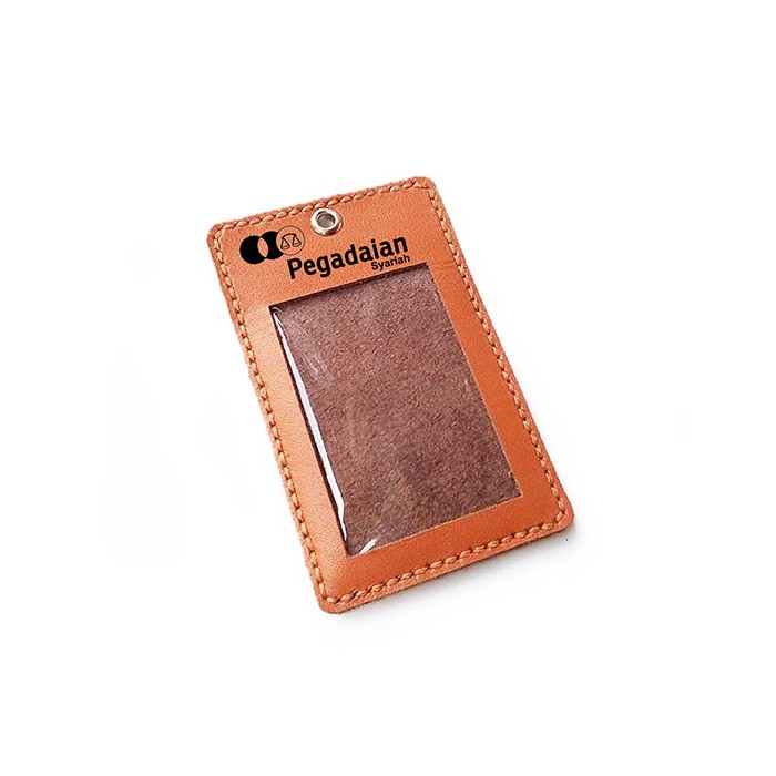 

name tag kulit logo pegadaian syariah