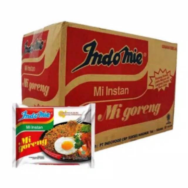 

Indomie goreng 1 dus isi 40