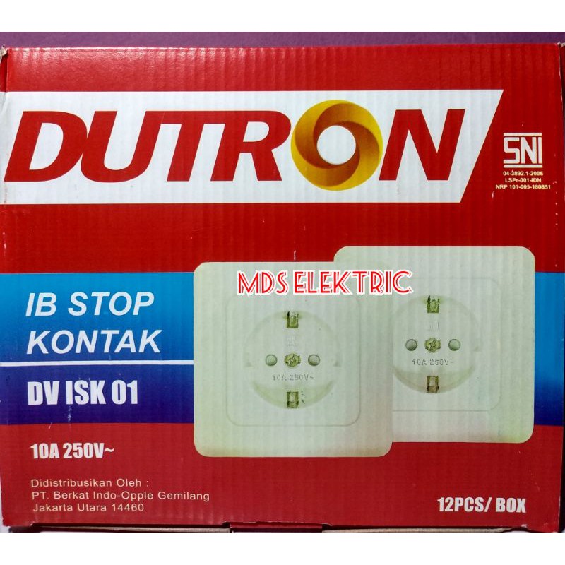 IB STOP KONTAK DUTRON DV ISK 01 / STOP KONTAK TANAM