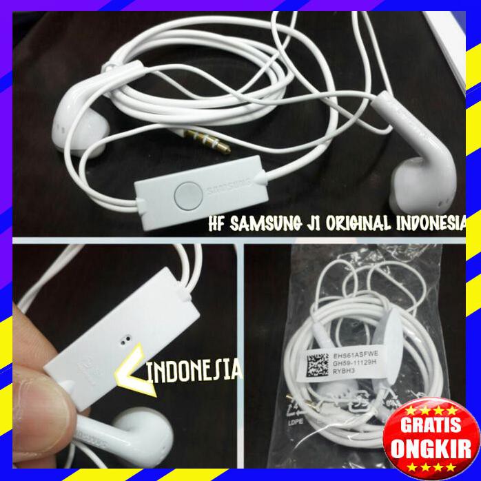 ACC HP HEADSET SAMSUNG ORIGINAL INDONESIA FOR J1 J2 J3 J5 J7 S4 S5 HANSFREE