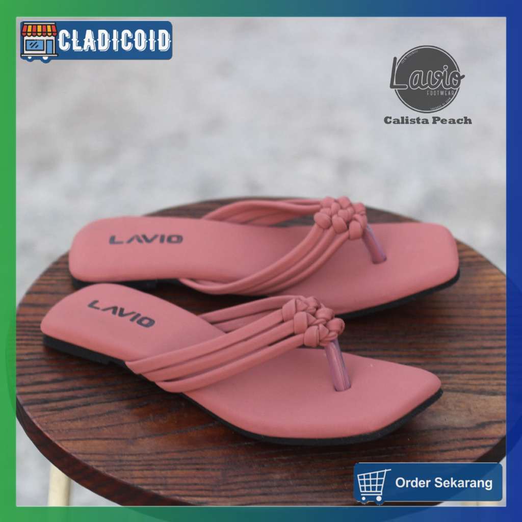 Sandal Formal Wanita Original Bahan Premium Terbaik Lavio Calista Untuk Santai, Kuliah, Acara, Jalan