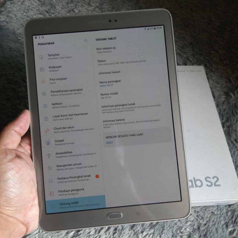 Samsung Tab S2 9.7inch 3/32gb T819y second berkualitas