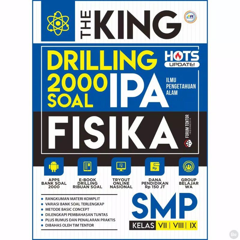 Buku Soal IPA SMP The King Drilling 2000 Soal Fisika, Biologi SMP-FISIKA SMP