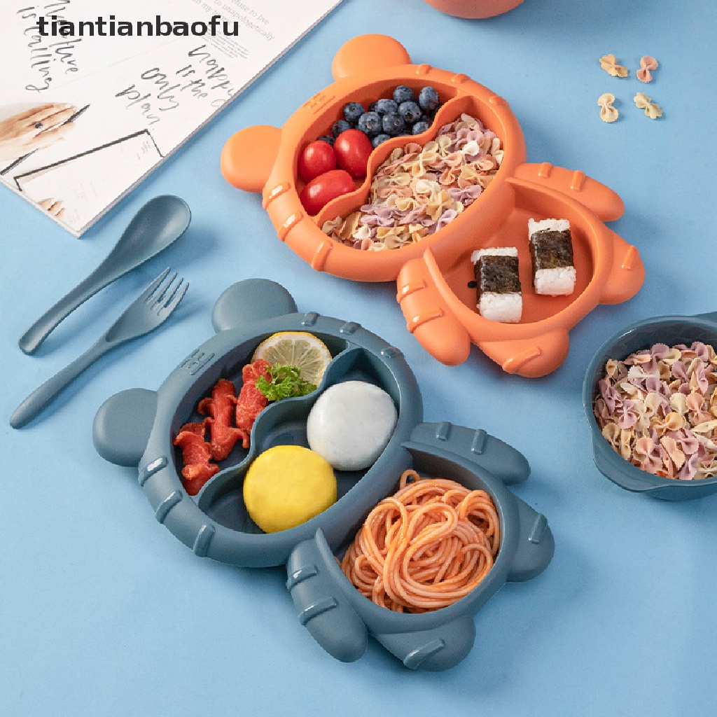 4pcs / Set Peralatan Makan Motif Kartun Untuk Anak