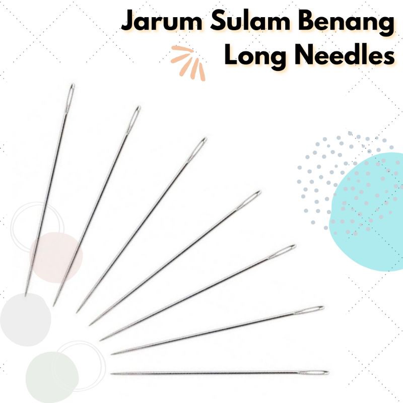 Jarum Sulam Benang Long Needles