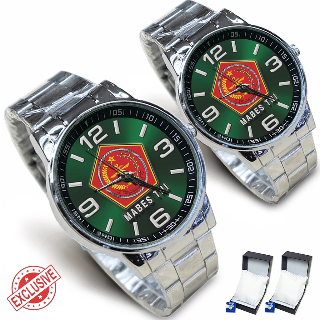 Jam Tangan Rantai Couple MABES TNI (Keren)