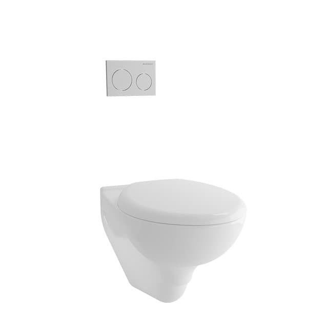 TOTO Kloset Wall Hung CW620NJ Custom Tombol dan Geberit (Tangki)