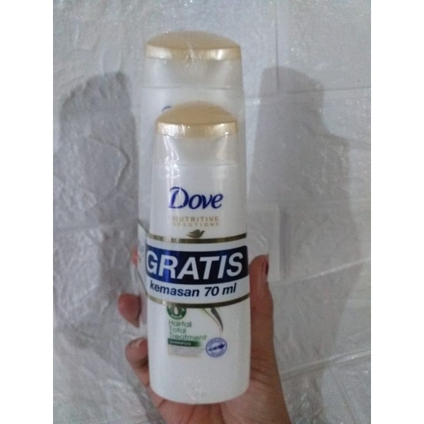 dove shampo 160ml gratis 70ml