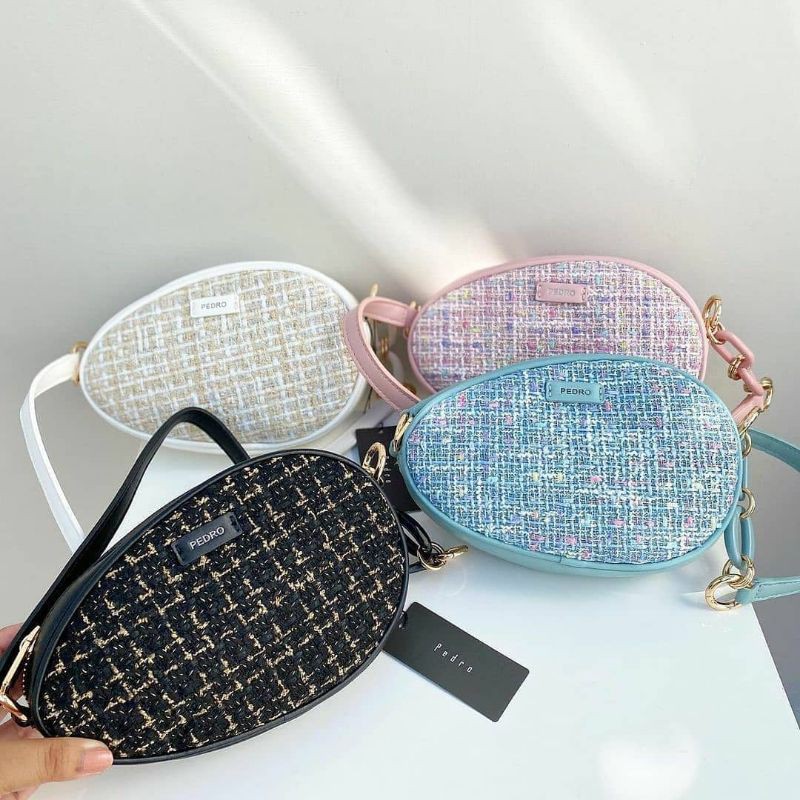 PEDRO Tweed Shoulder Bag