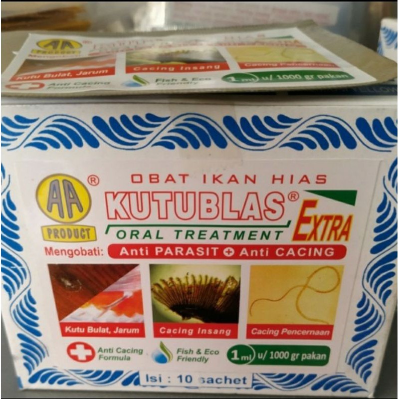 obat ikan hias kutublas kutu blas antibiotik AA