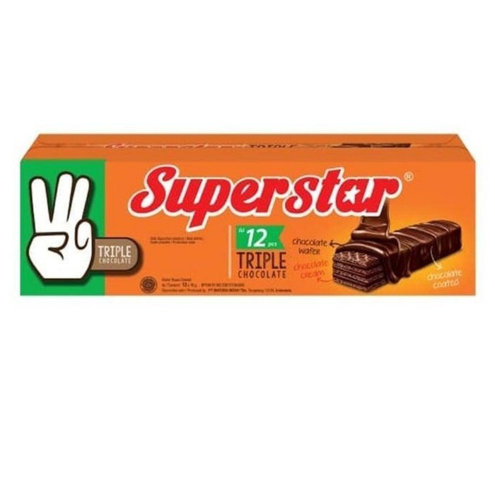 

Superstar Wafer Chocolate 216 gr (isi 12 pcs)