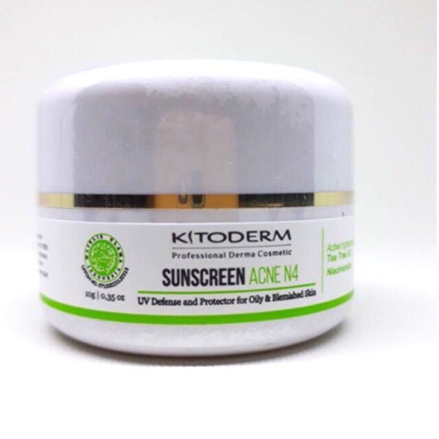 KITODERM SUNSCREEN N4 (CREAM PAGI ACNE WHITENING SPF30)