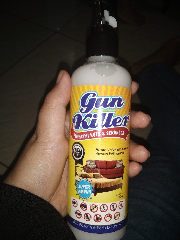 Promo!!! Gun Killer Pembasmi Kutu Busuk Kasur/sofa, Tungau, Tumbila, Kecoa, Semut, Serangga Dll.