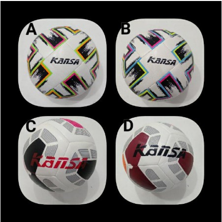 Bola futsal KANSA Jahit size 4 BONUS pentil jaring ORI