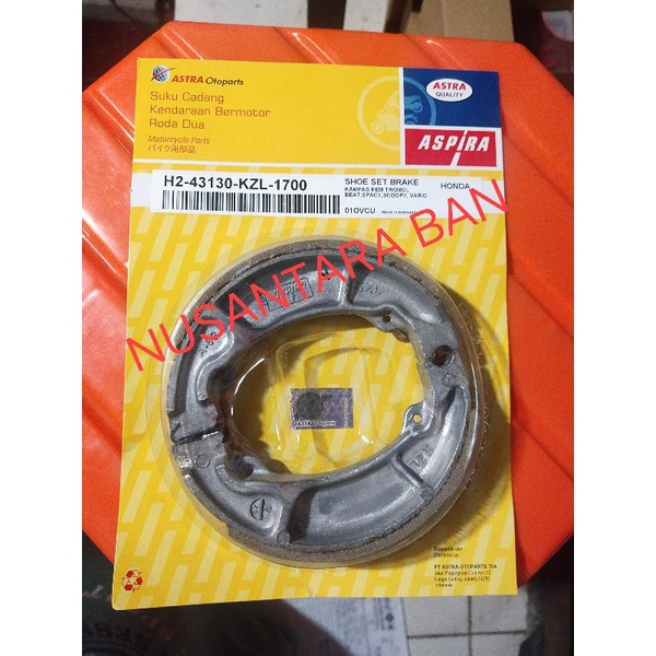 Kampas Rem belakang Beat Vario Aspira KZL