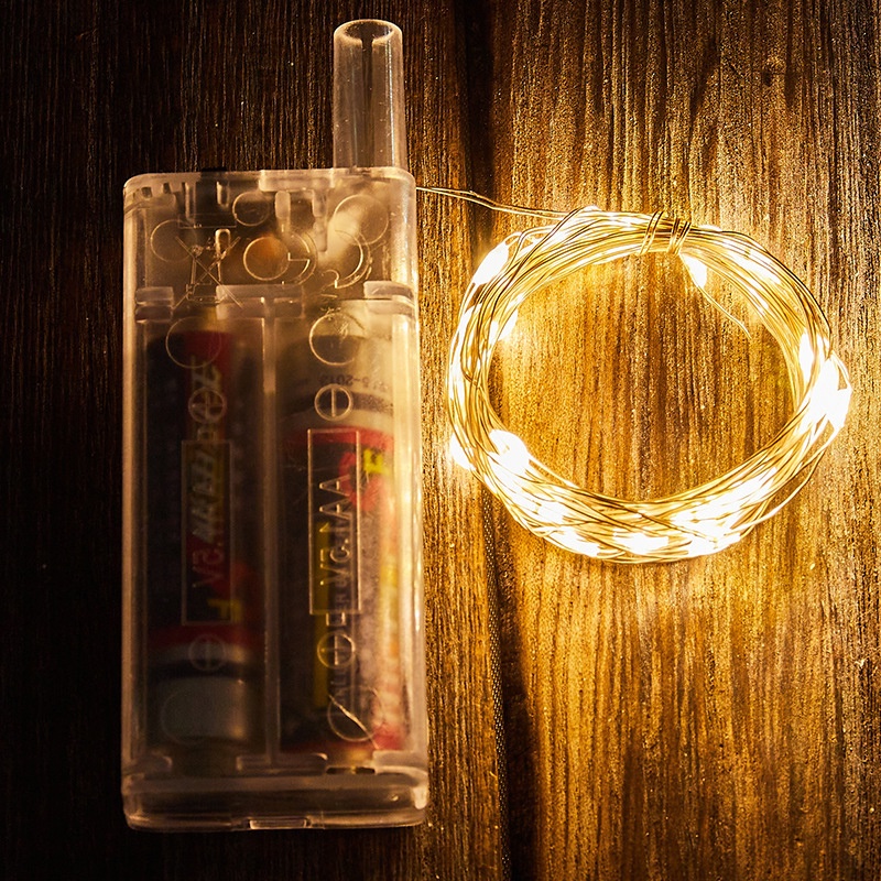 Lampu String 30 LED Kawat Tembaga Tenaga Baterai Untuk Dekorasi Natal