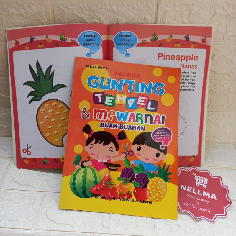 

BUKU EDUKASI ANAK GUNTING TEMPEL dan MEWARNAI BESAR FULL WARNA