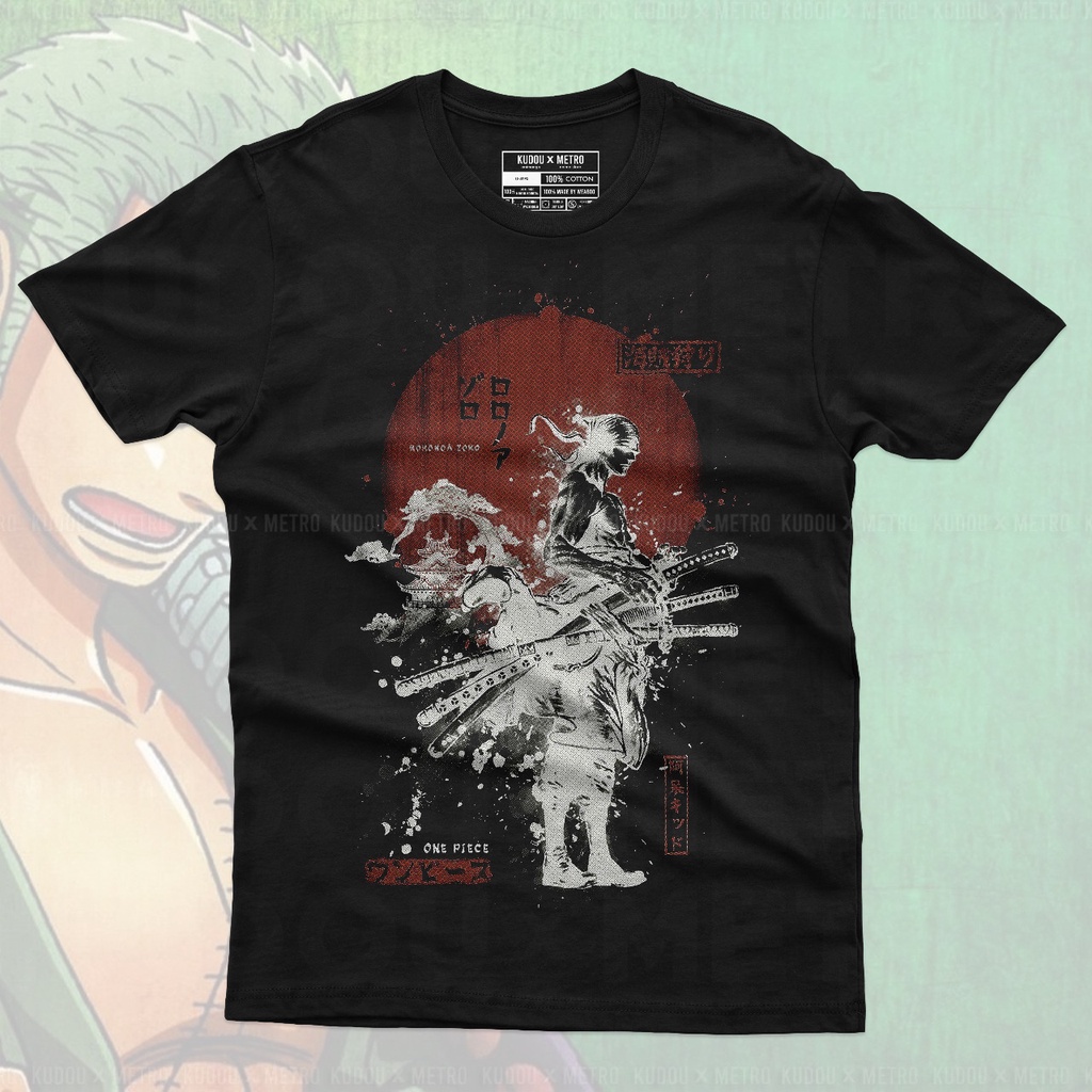 Kaos Zoro The Pirate Hunter New Casual Anime Manga One Piece Premium Unisex