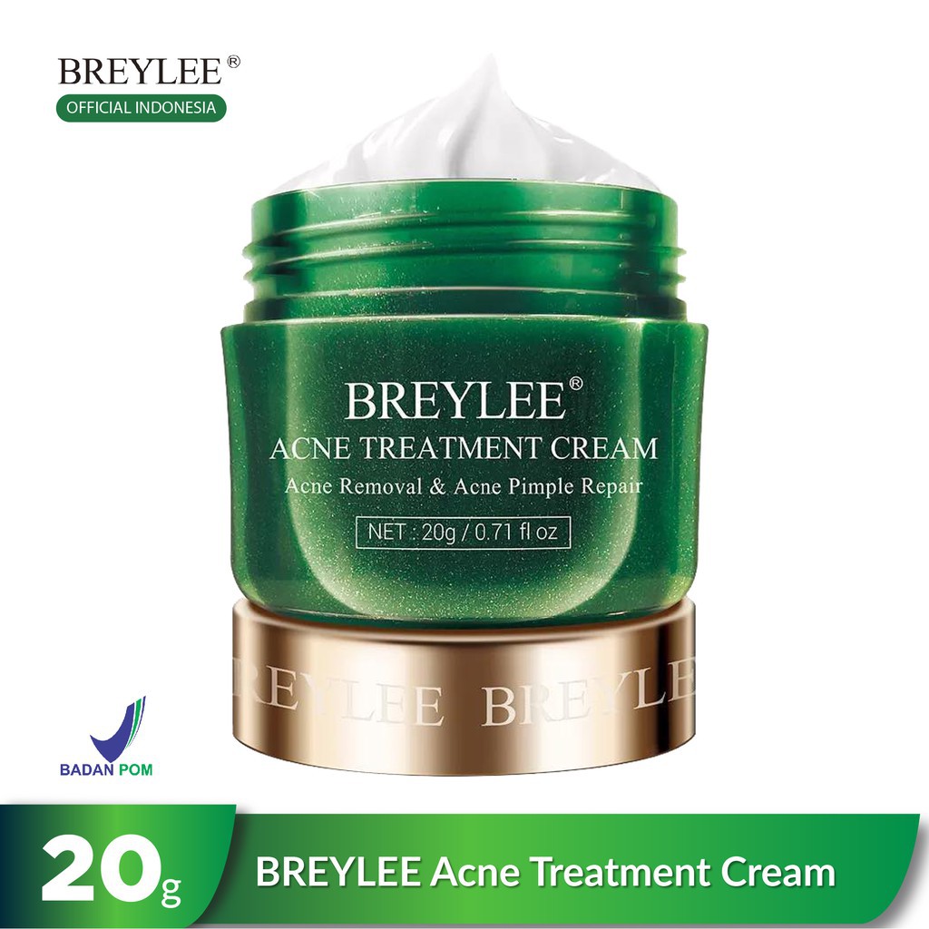 [BPOM] BREYLEE Krim Treatment - Wajah Berjerawat (20g)  Krim Penghilang Jerawat/ Pengecil Pori-pori