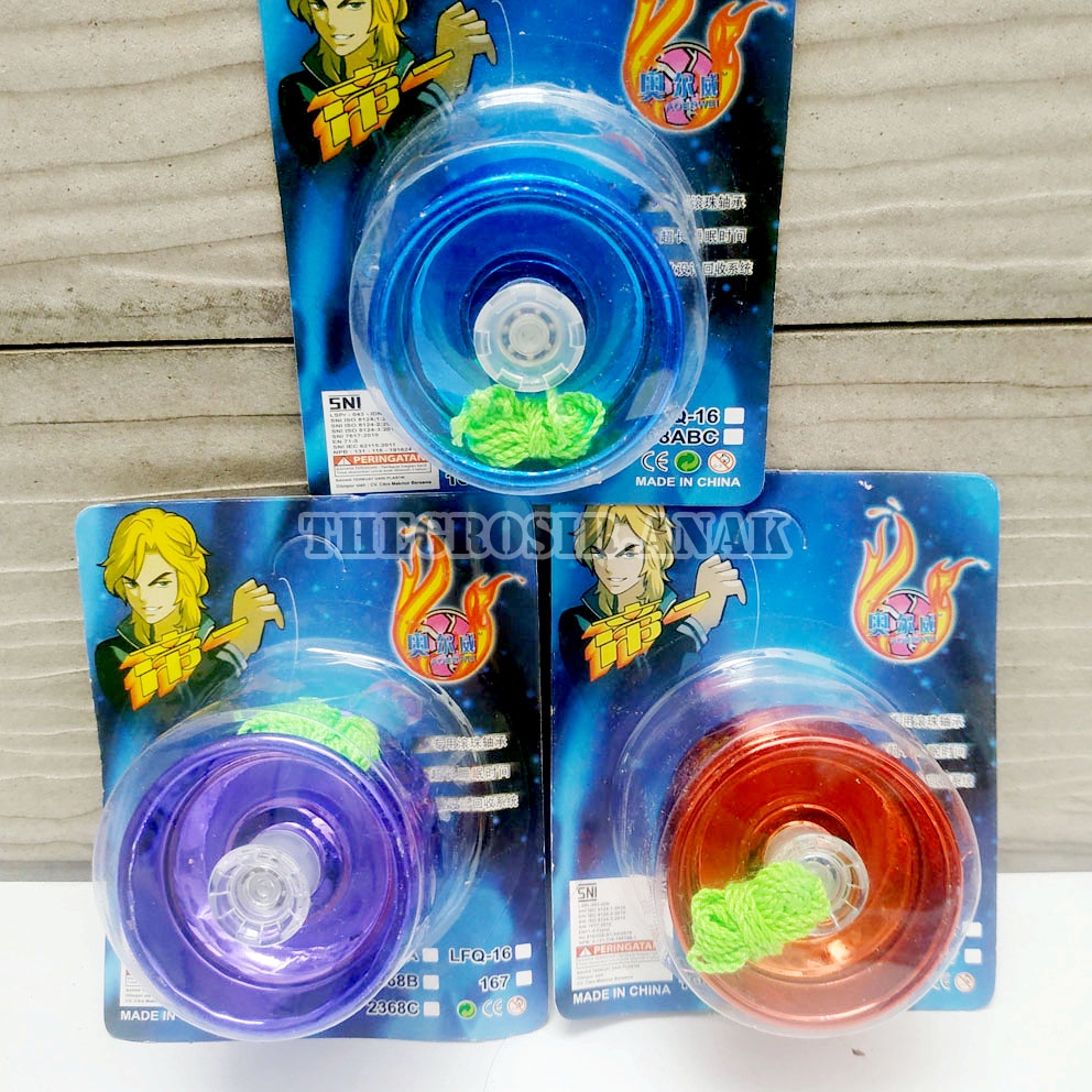 Yoyo 3 Bearing Chrome Bahan LOGAM BESI Warna RANDOM Blazing Teen