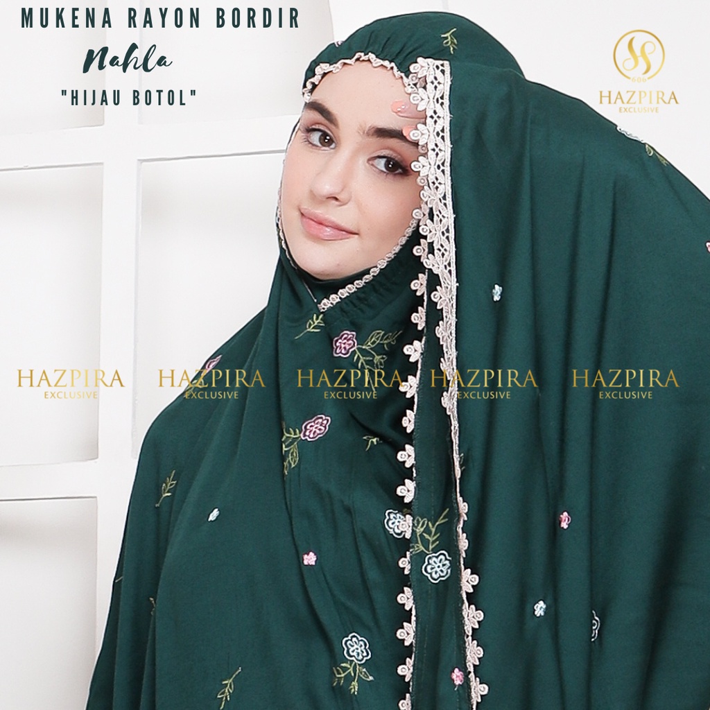 MUKENA BORDIR DEWASA RAYON NAHLA PREMIUM JUMBO