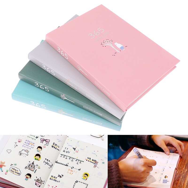 Buku Diary 365 Hari Hardcover Jurnal Agenda Planner Book Notebook Catatan Kerja / Harian Model Beruang Warna Lucu Unik Untuk Anak Remaja Dewasa Desain Simple dan Elegan Untuk Sekolah Kampus Kerja / Kantor