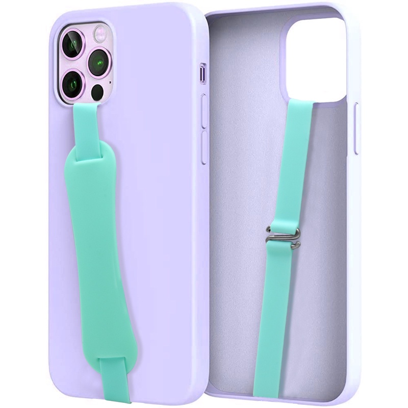 1pc Strap Holder Handphone Universal Bahan Silikon Stretch Elastis Multifungsi