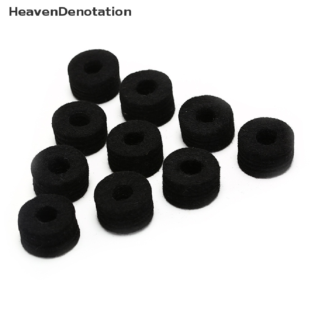 [HeavenDenotation] 10PCS Drum Kit Cymbal Felt Pads Percussion Accessories Kit Pad Protection Effect