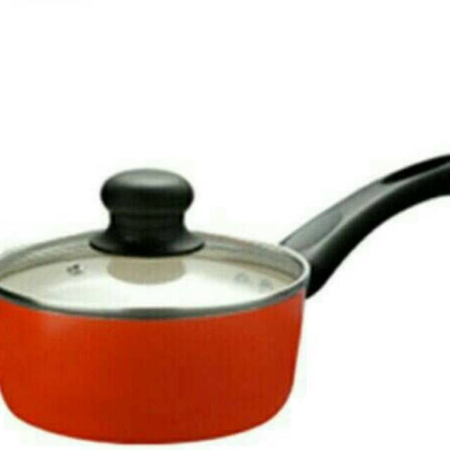  Fincook  sauce pan panci  keramik  orange 16 cm csp 1602 