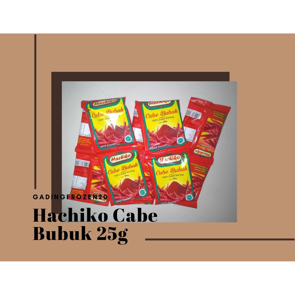 

Gadingfrozen20 Hachiko Cabe Bubuk 25g 1 Renteng Bumbu Instan