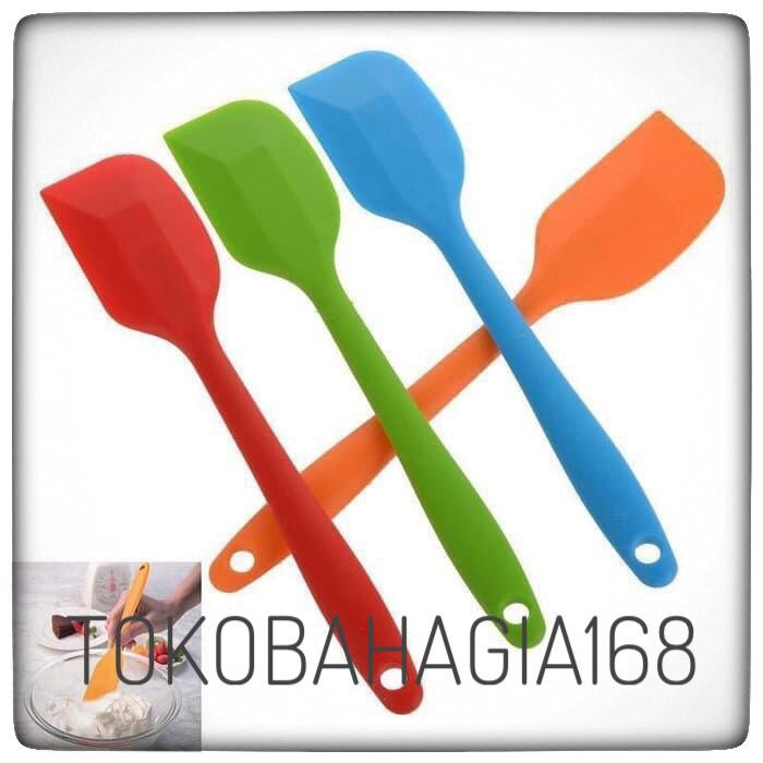 Spatula Silikon Food Grade Alat Masak Tahan Panas Anti Lengket Import