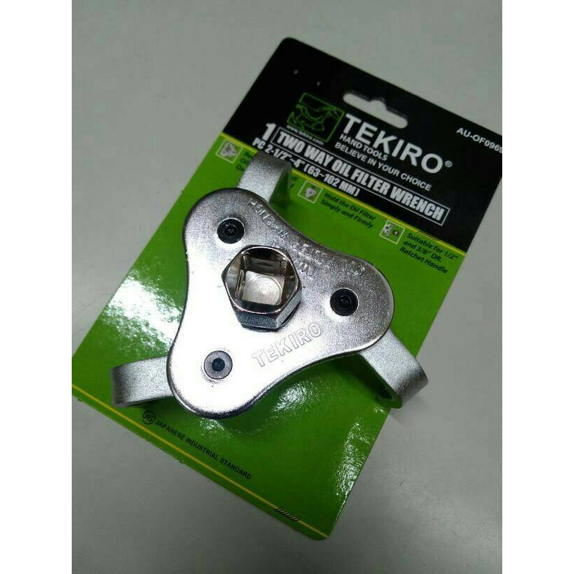 Cod saringan oli tekiro kunci filter oli mobil kaki 3 two way alat bengkel kunci filter oli two way