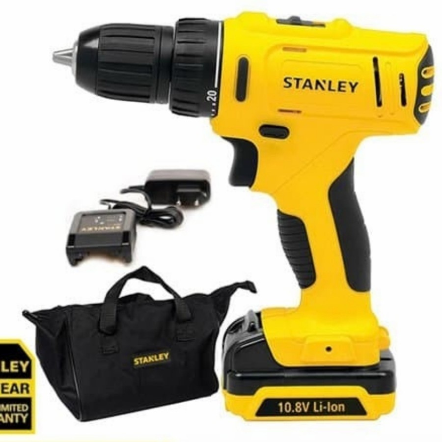 Stanley Bor Cordless Drill Driver 10.8V Baterai SCD121S1 SCD121