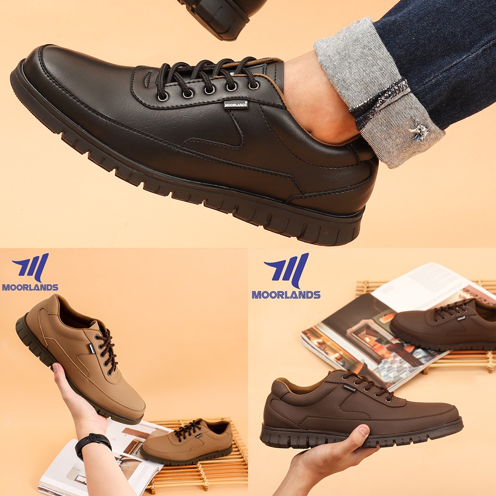 MOORLANDS Original Sepatu Sneakers Kasual Pria Sepatu Formal Pria Sepatu Santai Sepatu Kerja Kantor