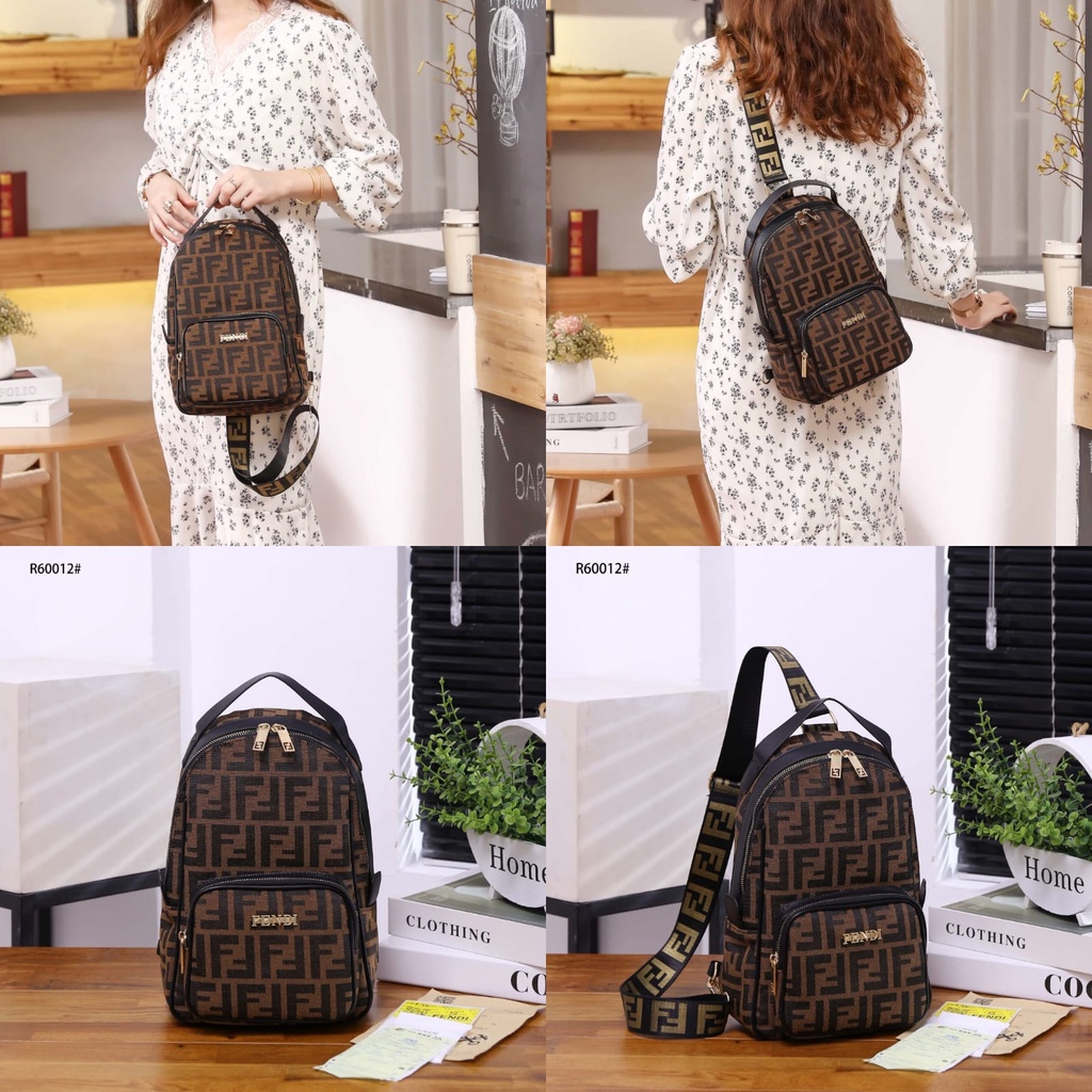 FF Monogram One Shouder Backpack R60012