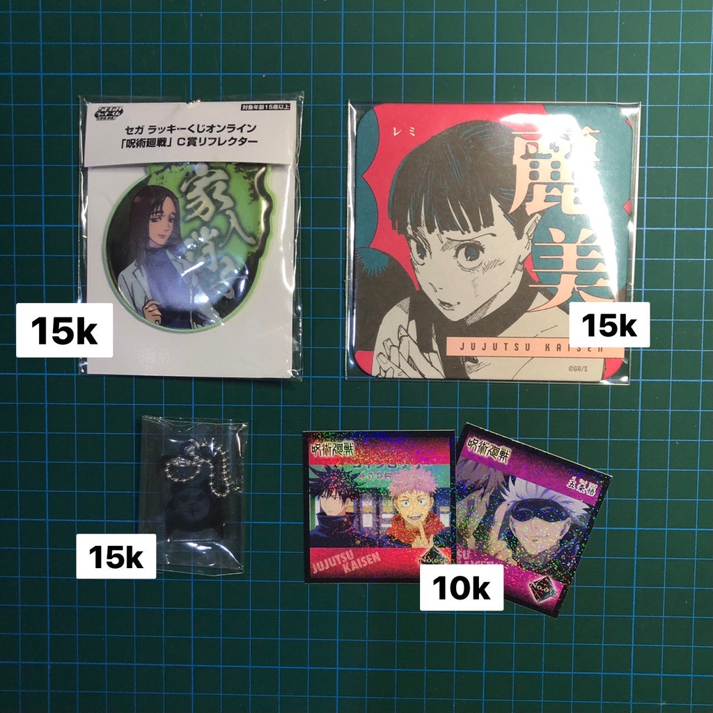 Jujutsu kaisen Keychain Coaster Sticker Acrylic Keychain