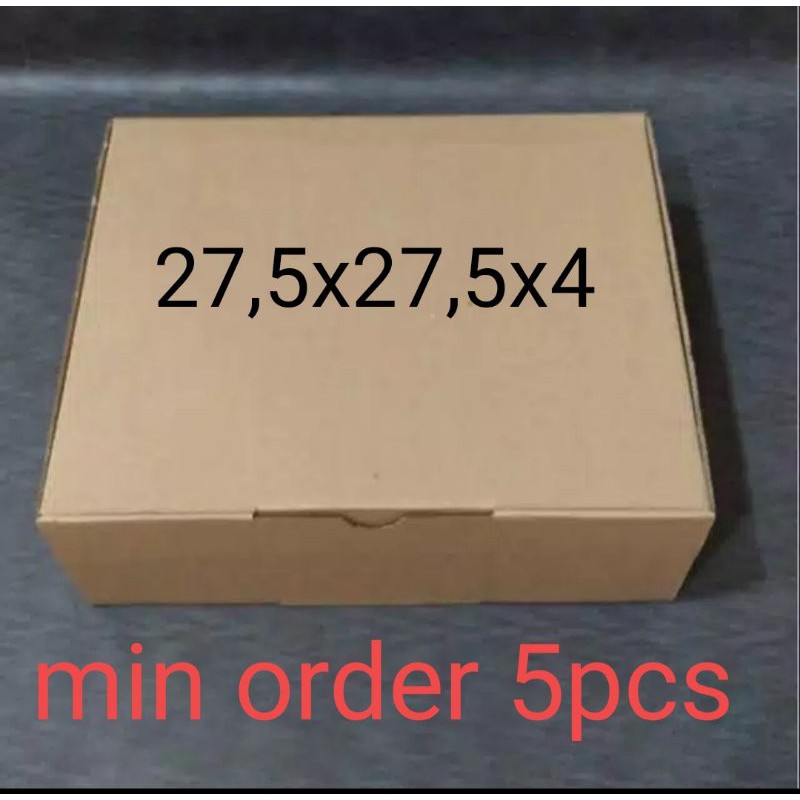 

Kardus packing box pizza/die cut 27,5x27,5x4. 3600pcs
