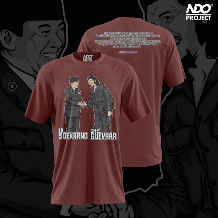 Kaos Pria Kaos Tokoh Ir Soekarno & Che Guevara TOKOH PRESIDEN