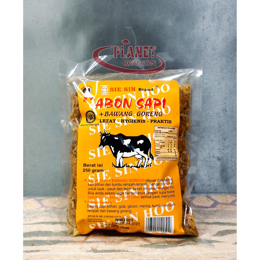 

SIE SIN BRAND ABON SAPI PLUS BAWANG GORENG