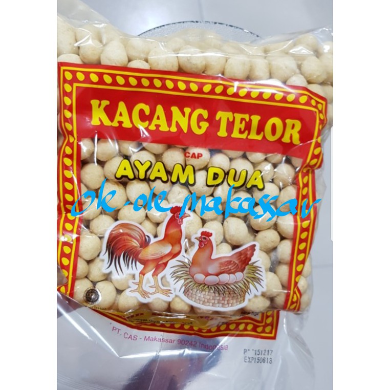 

kacang telor cap ayam dua ukuran 450 gram khas makassar asli