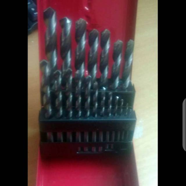 PROMO MATA BOR SET 19 PCS HSS KUGEL/MATA BOR BESI KAYU TEMBOK