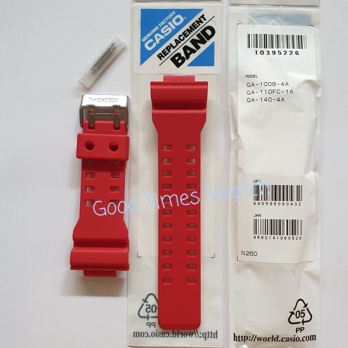 Band G-Shock Ga-100B-4A / Ga-110Fc-1A , Casio Original Strap Terbaru