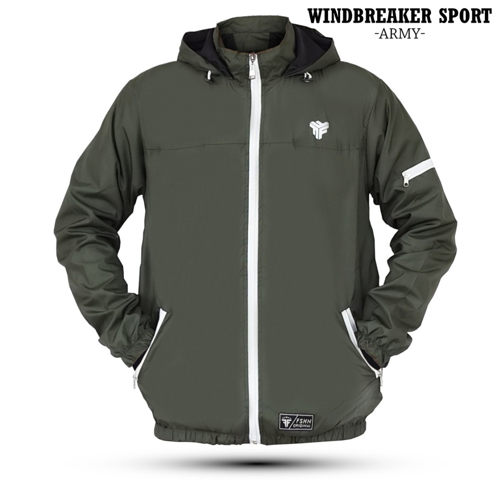 Triple F Windbreaker Jacket Sport-Army L